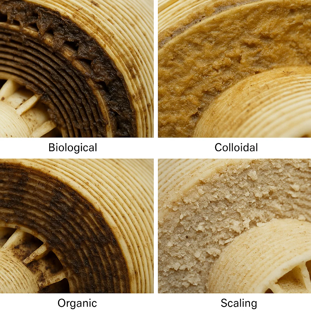 انواع آلودگی های ممبران اسمز معکوس