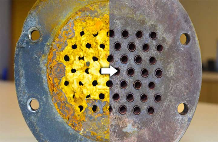 رسوب زدایی از برج های خنک کننده و مبدل های حرارتی با دسکالین 202