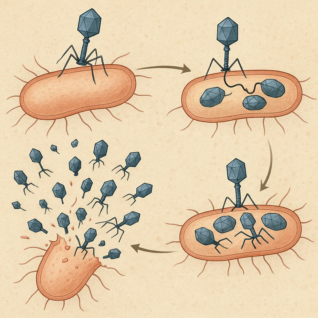 چرخه حیات باکتریوفاژ