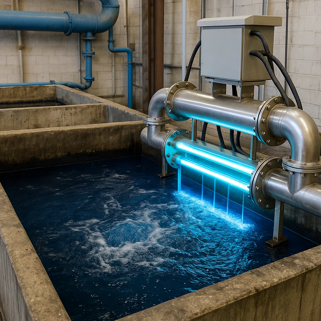 تصفیه فاضلاب نساجی با UV