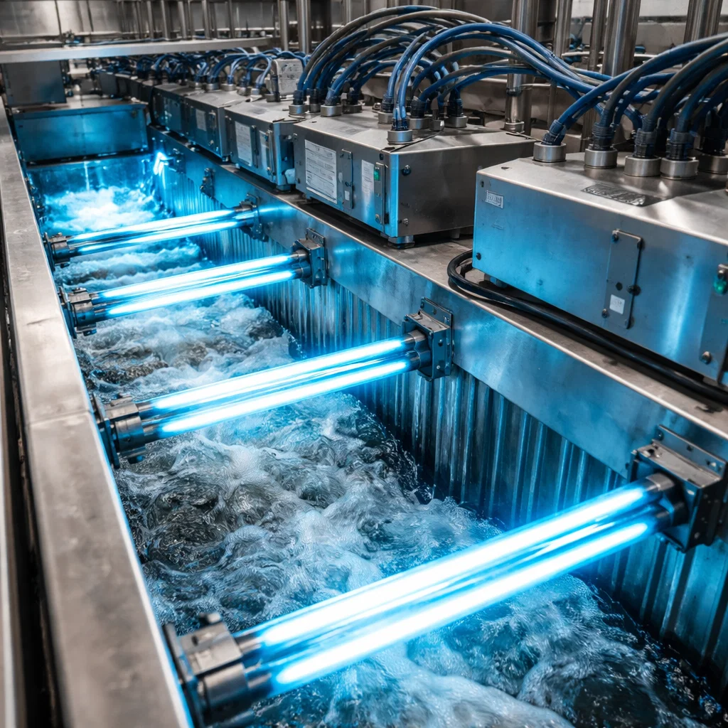 ضدعفونی فاضلاب با UV