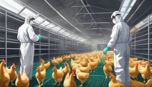 ضدعفونی فارم طیور با داموسیب پراستیک اسید 5%