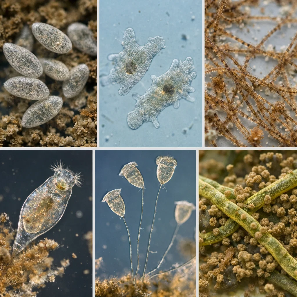 انواع میکروارگانیزم های فاضلاب