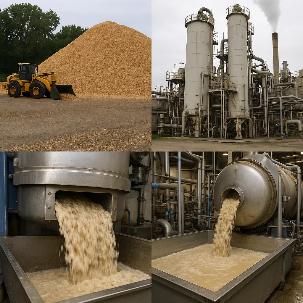 تولید پالپ کاغذ در فرآیند کاغذسازی