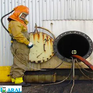 تمیز کردن تانکر نفتی به روش شیمیایی