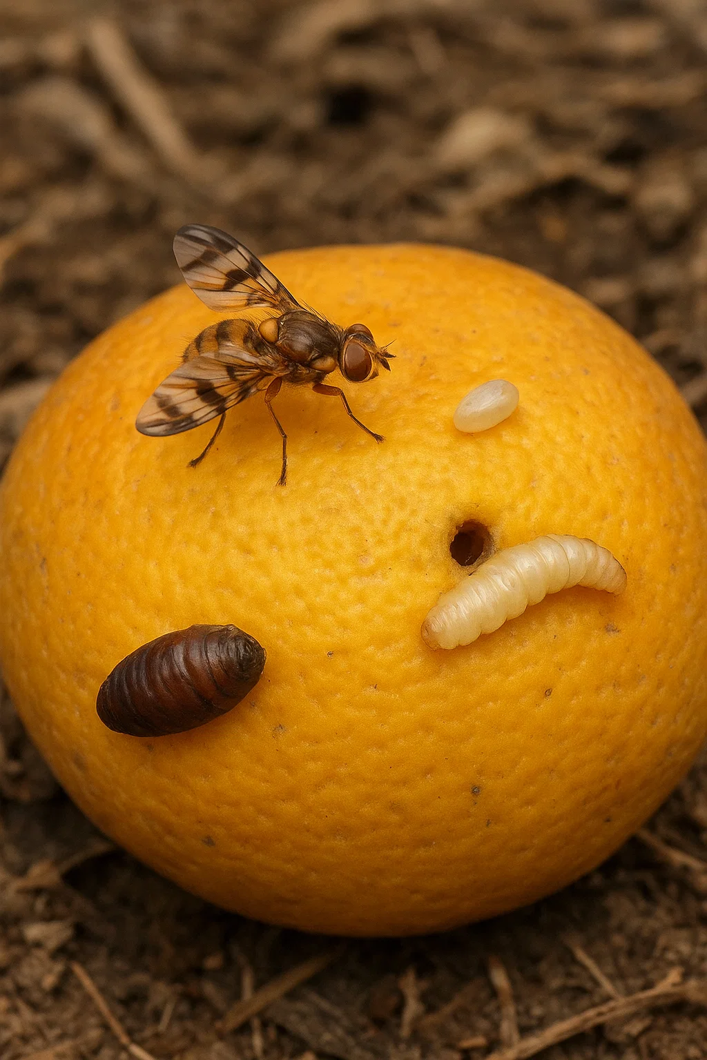 چرخه حیات مگس مدیترانه ای