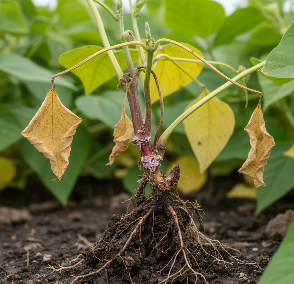 بیماری فوزاریوم در باقلا