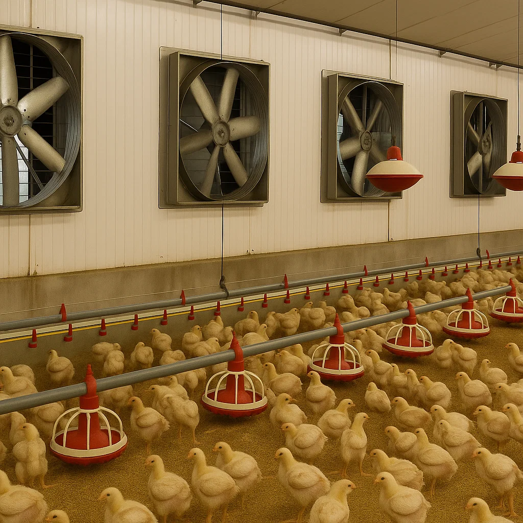 کاهش بوی آمونیاک در مرغداری