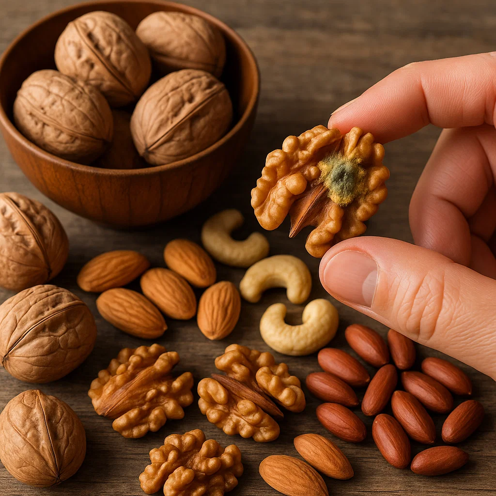 نشانه های آفلاتوکسین در خشکبار