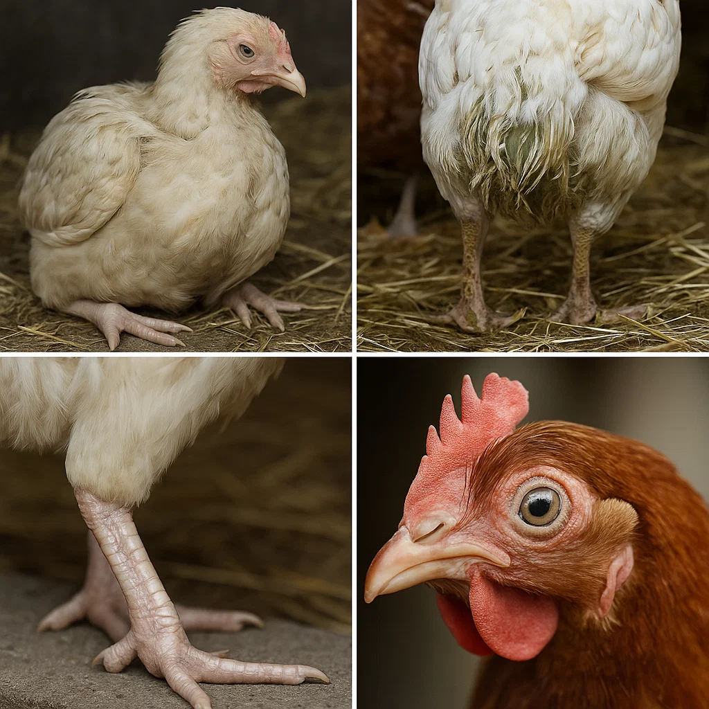 علائم بالینی بیماری لکوز طیور