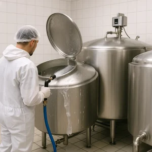 شستشو و ضدعفونی خطوط انتقال شیر و تانک حمل شیر