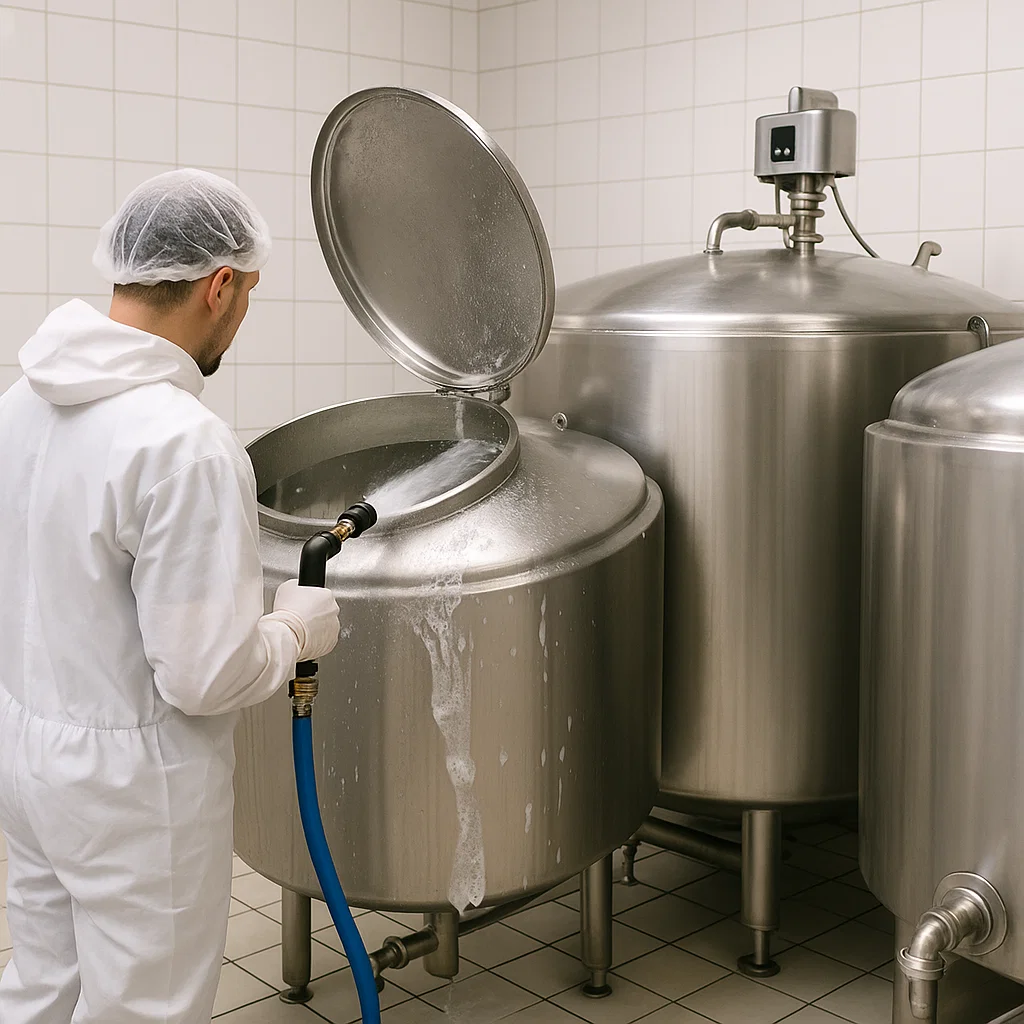 شستشو و ضدعفونی خطوط انتقال شیر و تانک حمل شیر