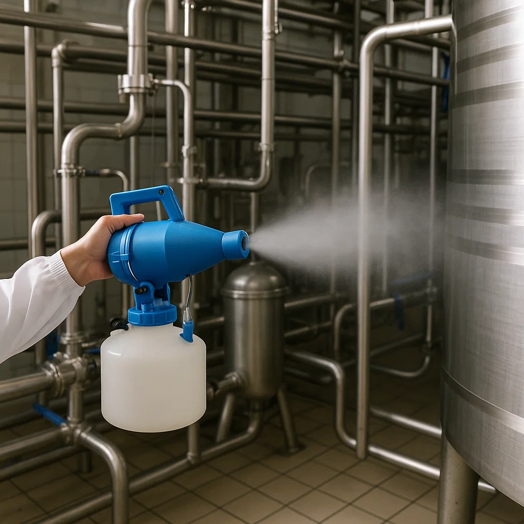 کاربرد نانوضدعفونی کننده ها در ضدعفونی خطوط تولید شیر و ماست