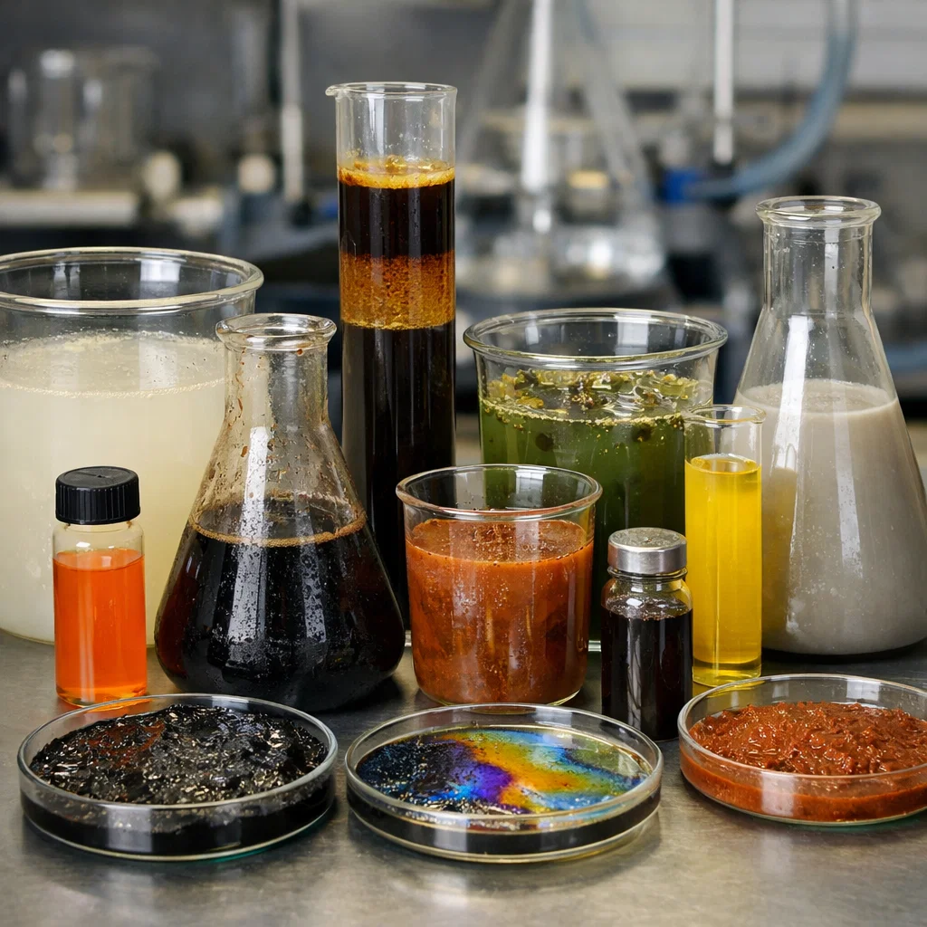 انواع فاضلاب پتروشیمی