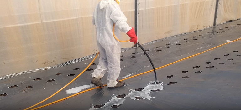 ضدعفونی خاک با محلول هیپوکلریت سدیم