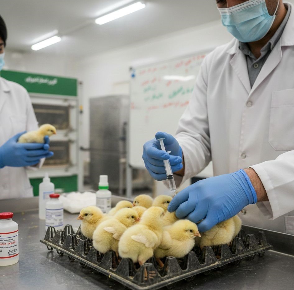 واکسیناسیون طیور برای پیشگیری از بیماری عفونی لارنگو تراکئیت
