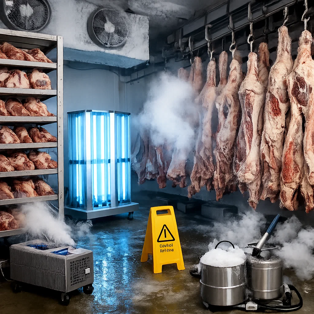 ضدعفونی محیط انجماد گوشت