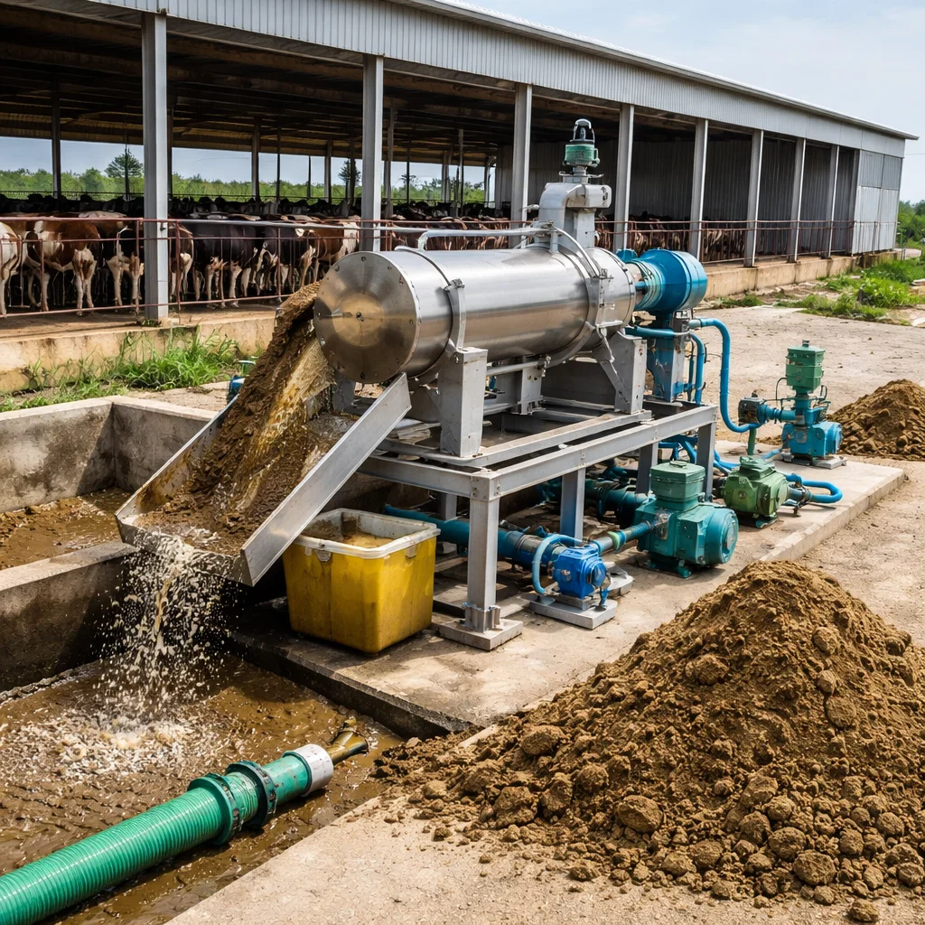 سپراتور برای تصفیه کود مایع در مرغداری و دامداری