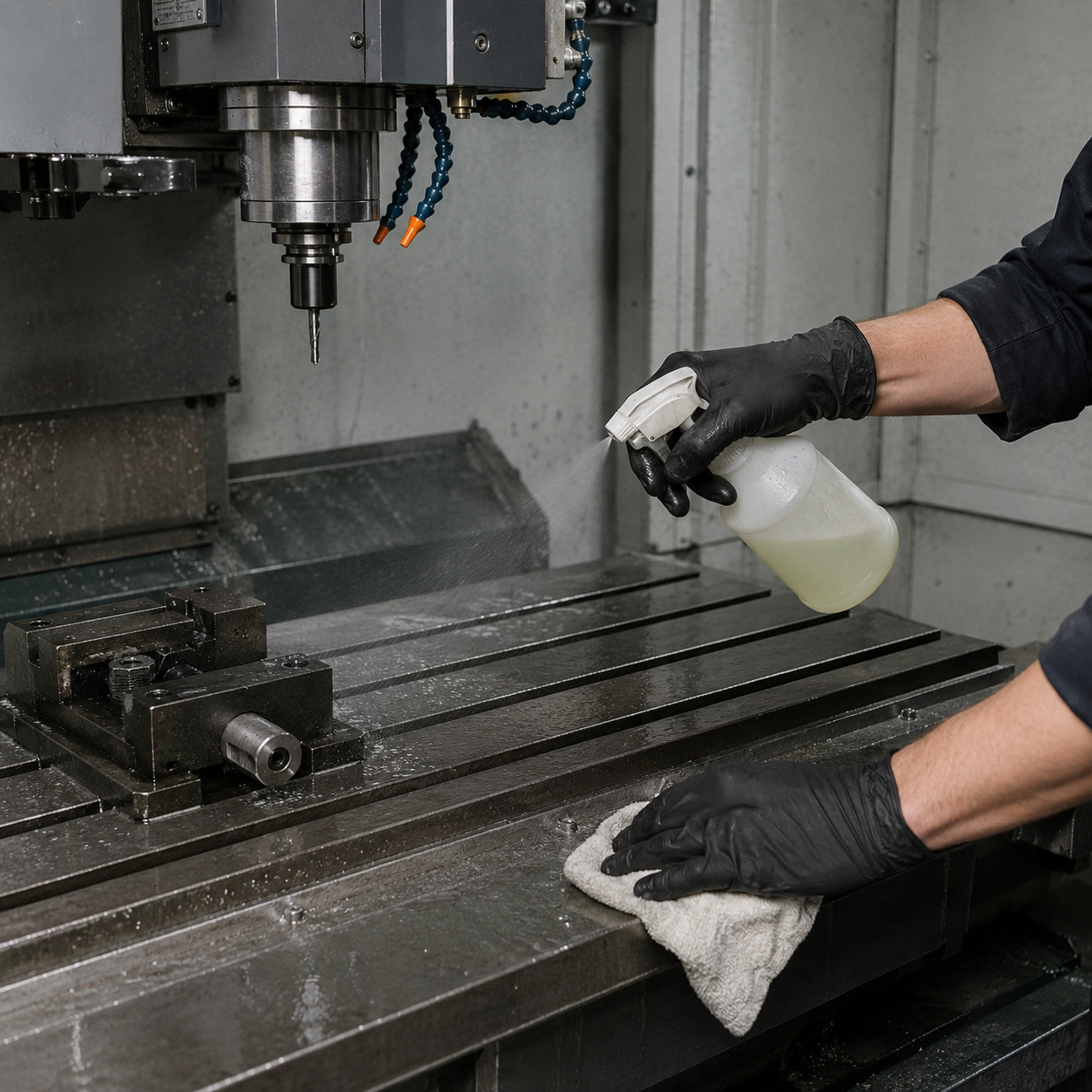 ways of CNC ,achine degreasing