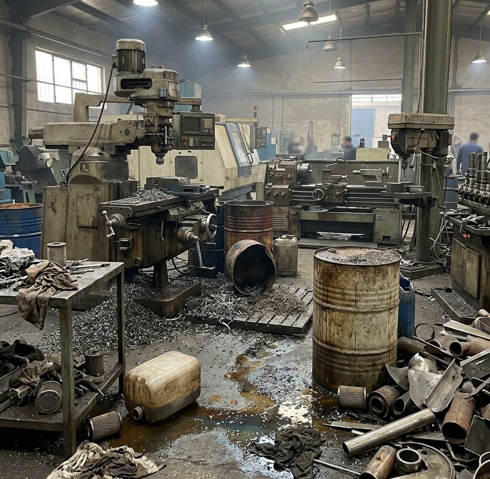 Pollution in CNC systems