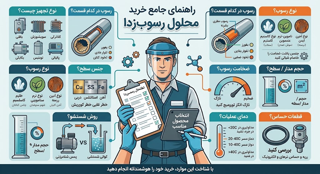راهنمای خرید رسوب زدا