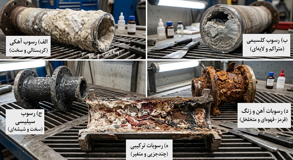 انواع رسوب صنعتی